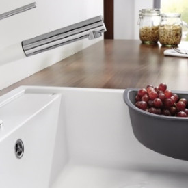 Blanco hjørneskål, 215x215 mm, kunststof, grå