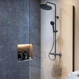 Ideal Standard Ceratherm T25+ duschset, svart