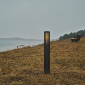 Nordlux Aludra pullert, sort, 95 cm