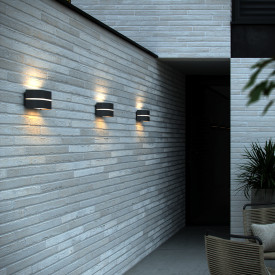 Nordlux Sibelis utelys vegg, antrasitt