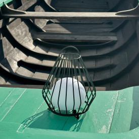 Dyberg Larsen Evesham solcelle lykt, sort, 38 cm