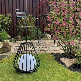 Dyberg Larsen Evesham solcelle lykt, grønn, 38 cm