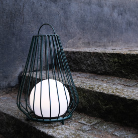 Dyberg Larsen Evesham solcelle lykt, grønn, 48 cm