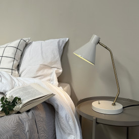Dyberg Larsen Sleep bordlampe, hvit