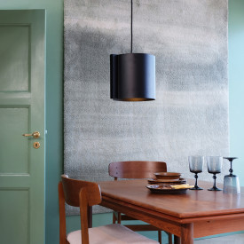 Dyberg Larsen Wum pendel, sort, Ø23 cm