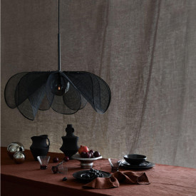 STYRKA Pendel 1L 75cm sort/røg