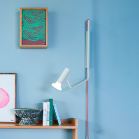 Hübsch Wally vegglampe, beige