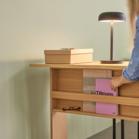 HĂ¼bsch Velo bordlampe, sort