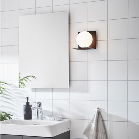 ZENIT Væg 1L IP44 sort/opal