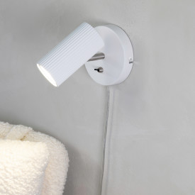 COSTILLA Væg 1L hvid/satin nikkel