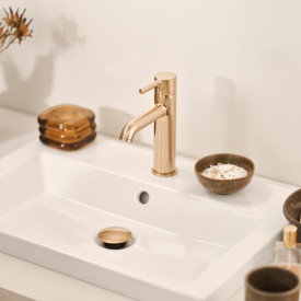 Oras bunnventil, push-up, børstet bronse