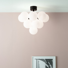 MERLOT Plafond 13L sort/hvid