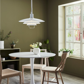 KIRKENES Pendel 1L hvid