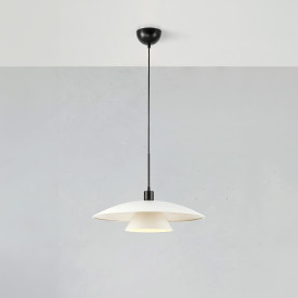 MILLINGE Pendel 1L mat hvid/sort