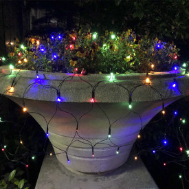 Veli Line lyslenke utendørs, batteri, 80 farget lys