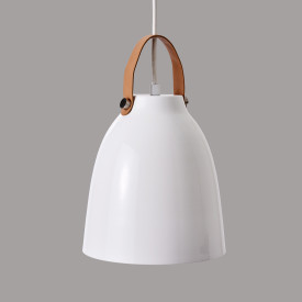 Dyberg Larsen Copenhagen pendellampe, hvit, Ø19,5 cm