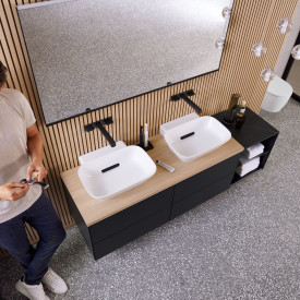 Geberit One underskap, 133,2x47 cm, matt sort