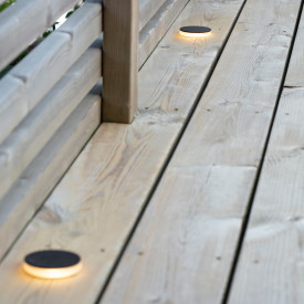 GARDEN 24 DECKLIGHT Topplade 60mm 3W sort