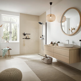 Hansgrohe Pulsify S dusjsett, vannbesparende, matt hvit