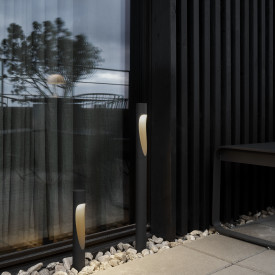 Louis Poulsen Flindt Garden pullert, base, svart, lav