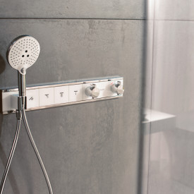 Hansgrohe Raindance Select S 120 hånddusj, krom/hvit