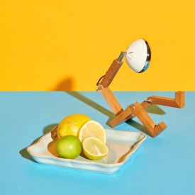 Mini Mr Wattson bordlampe, hvit