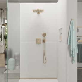 Hansgrohe Raindance takdusj, 30x30 cm, børstet bronse