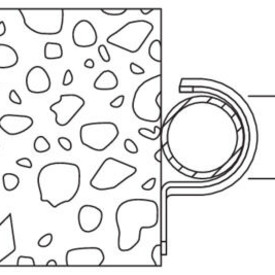 fischer kabelbøjle BSM 40, metal, et-benet, 25 stk.