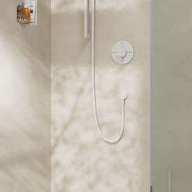 Hansgrohe Fixfit E slangeuttak, matt hvit