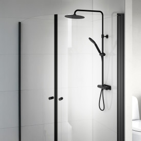 Gustavsberg Estetic Roundt dusjsett, matt svart