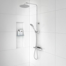 Gustavsberg Atlantic Round dusjsett, krom