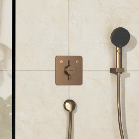 Hansgrohe DuoTurn Q dusjbatteri, bronse