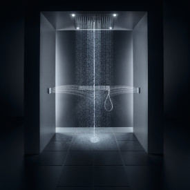 Axor Starck ShowerSolutions brusehoved, 12x12 cm, vandbesparende, krom