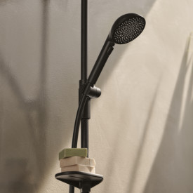 Oras Aurelia dusjsett, vannbesparende, matt svart