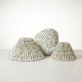 Nielsen Light Blomster Hacienda Plisse lampeskærm, grøn, H20