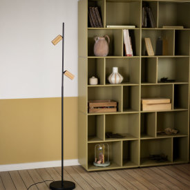 Antidark Decor F2 gulvlampe, messing