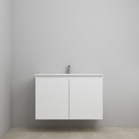 Sanibell Online møbelpakke, usamlet, 101x46 cm, hvit høyglans