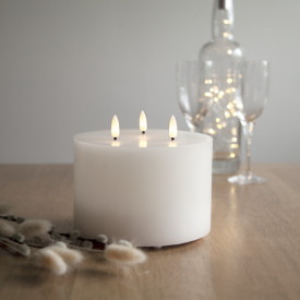 Star Trading Flamme Pillar LED blokklys, batteri