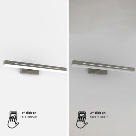 Nordlux Otis spejllampe, krom, 60 cm