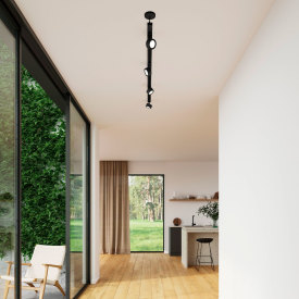 Nordlux Clyde 1F skinnespot, sort