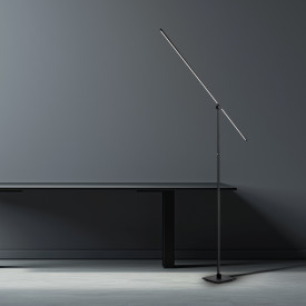 Pure Grafo LED gulvlampe m. touch dæmpning, 2190mm sort