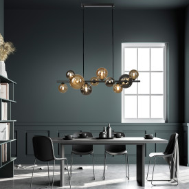 Popsicle langbordspendel m. hejs & farvede glas, 860mm