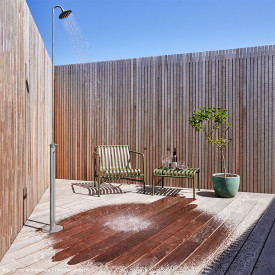 Frostline EQI fristående utomhusdusch, rostfritt stål