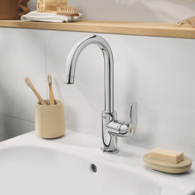 Grohe Swift servantbatteri, kaldstart, krom