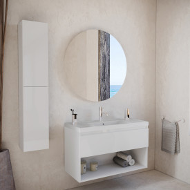 Cosmic B-Best möbelpaket, 100x61,5 cm, vit högglans