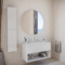 Cosmic B-Best møbelpakke, 100x61,5 cm, hvit høyglans