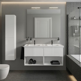 Cosmic B-Best møbelpakke, 120x61,5 cm, hvit høyglans