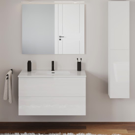 Cosmic B-Best møbelpakke, 100x61,5 cm, hvit høyglans