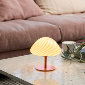 Halo Design Mini Mush bordlampe, oransje