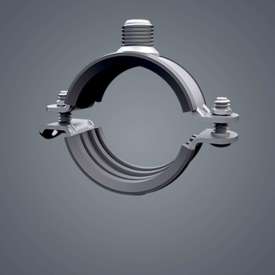 Scanclamp robust rørbøjle ⅜/M10/M12 med gummi 108-115 mm (4'')